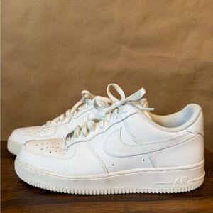 Nike Air Force 1 Low Triple White Sneakers- Men’s size 11